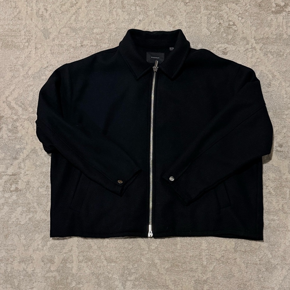 Black Felt-Material PacSun Jacket